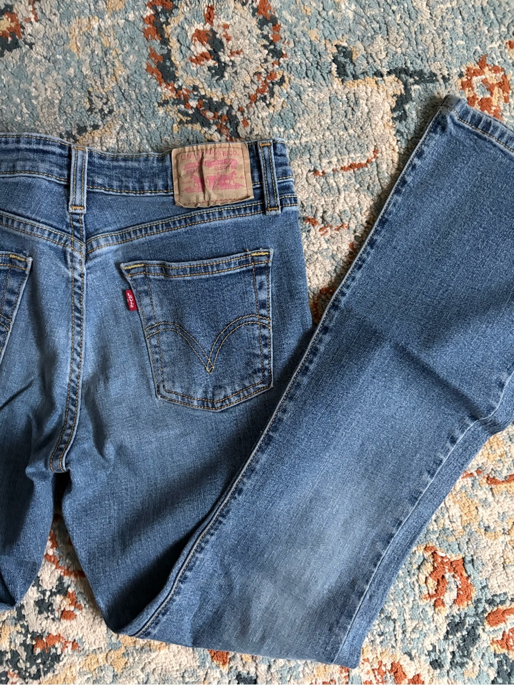 Levi's Blue Vintage-Inspired Low Rise Flare Jeans